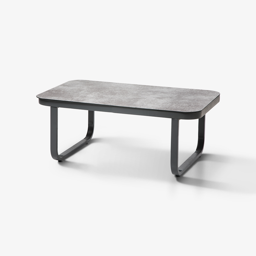 모노 인테리어 디자인 야외용 강화유리 철재 테이블