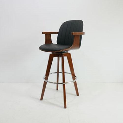 디보 인조가죽 우드 인테리어 디자인 높은의자 카페의자 바체어