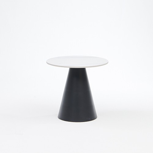 포쉬 무광 세라믹 미드센추리 모던 인테리어 디자인 카페 거실 원형 테이블 500/700