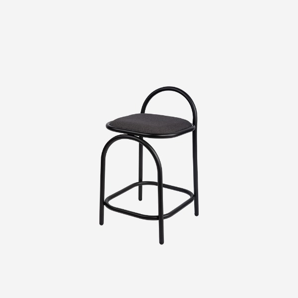 롬 패브릭 미드센추리 모던 인테리어 디자인 보조스툴 카운터의자