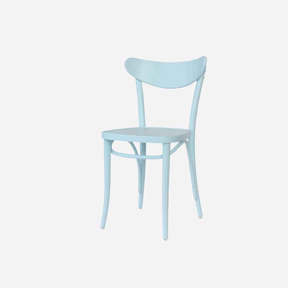 TON 크리미 원목의자 인테리어 디자인 우드체어/베이비블루
