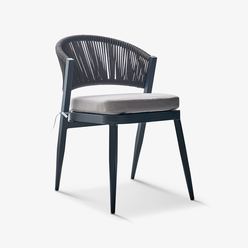 로제 인테리어 디자인 야외용 인조라탄 철재 카페 의자